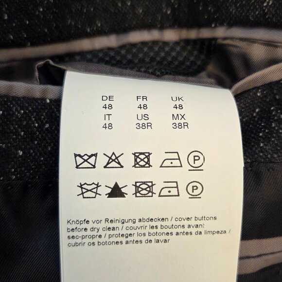 Hugo Boss Black Donegal Stretch Sports Coat/Blazer Size 38R - Picture 5 of 6
